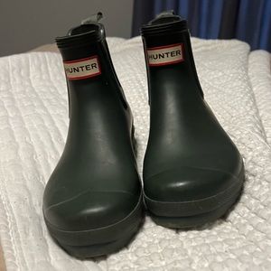 Green Chelsea Hunter Boots